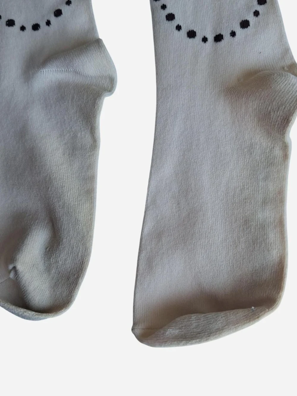 Innocent World Brown Dot Garland Bow OTK Socks | Classic Lolita